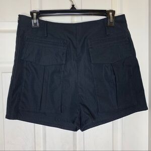 Nasty Gal Black Flap Front Pocket Shorts High Rise
